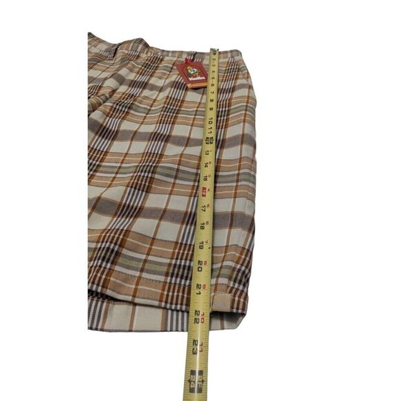 Karin Mens Size 28‎ Plaid Board Shorts Brown - Picture 7 of 8